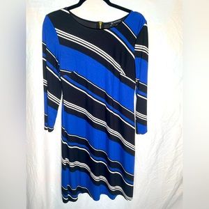 Blue & Black Business casual dress